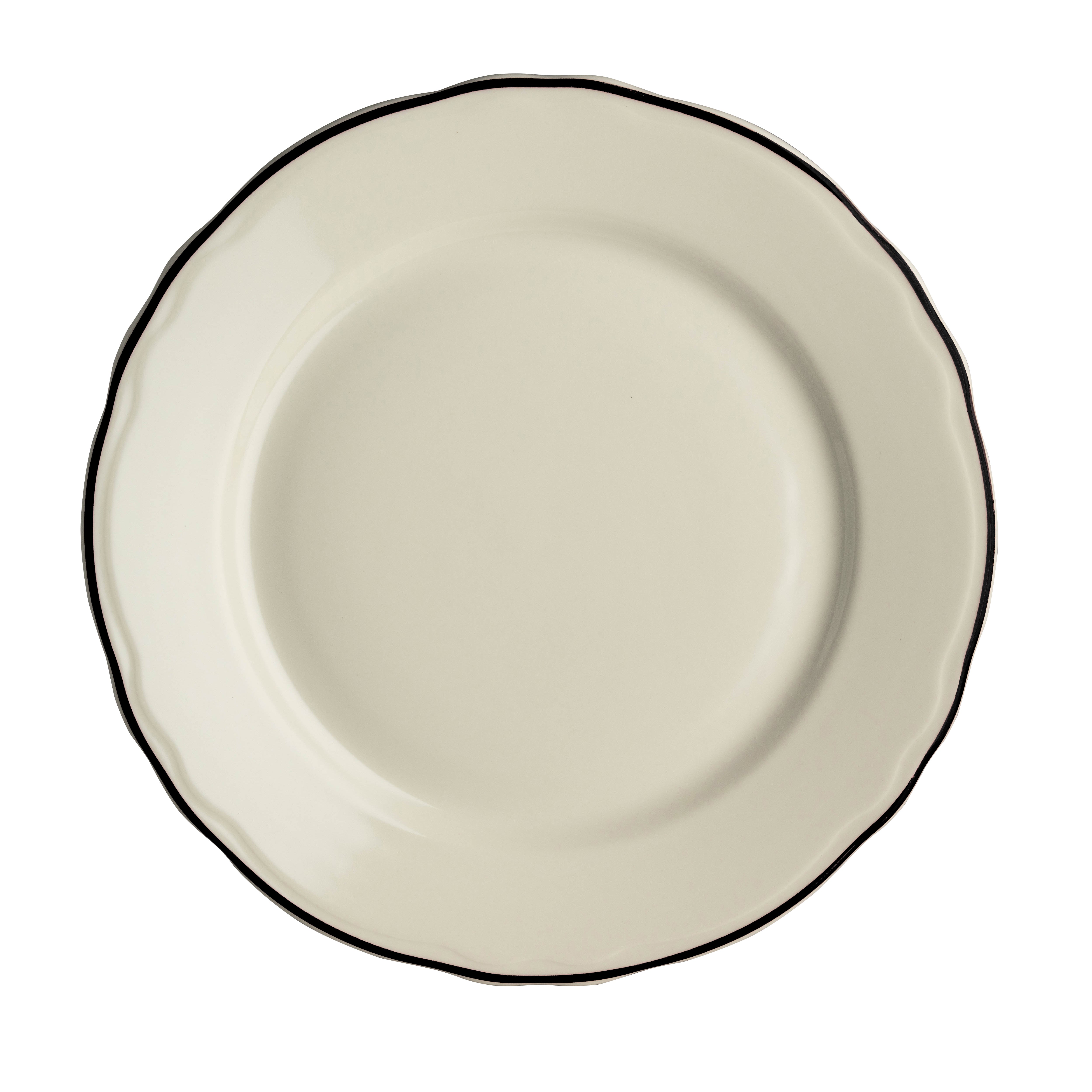 Plate 6.25" Dia. Styleline Black