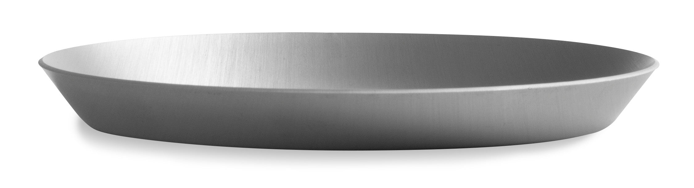 7" Solid Press-Cut Pizza Pan with Clear Coat Anodized Finish