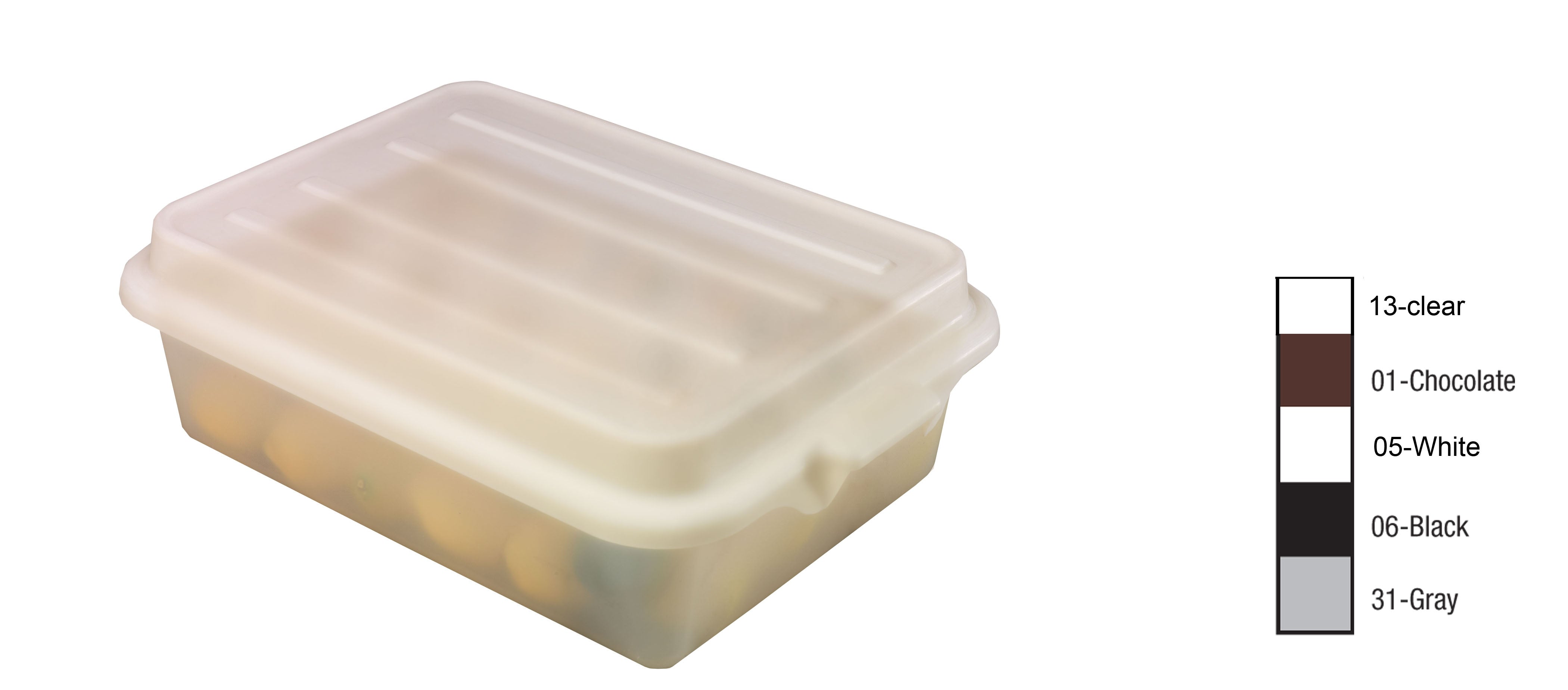 Dish Box Covers - Traex ® snap-on cover - black