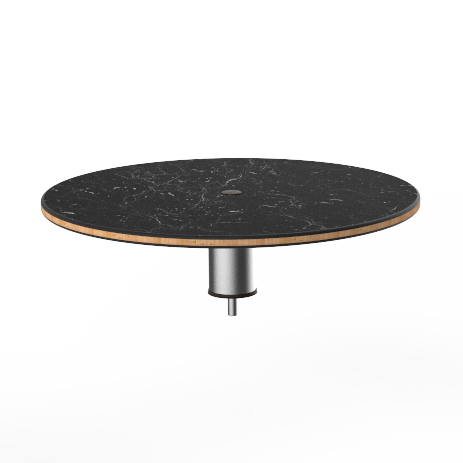 Round Low Display Shelf 24.0" Dia. Modular