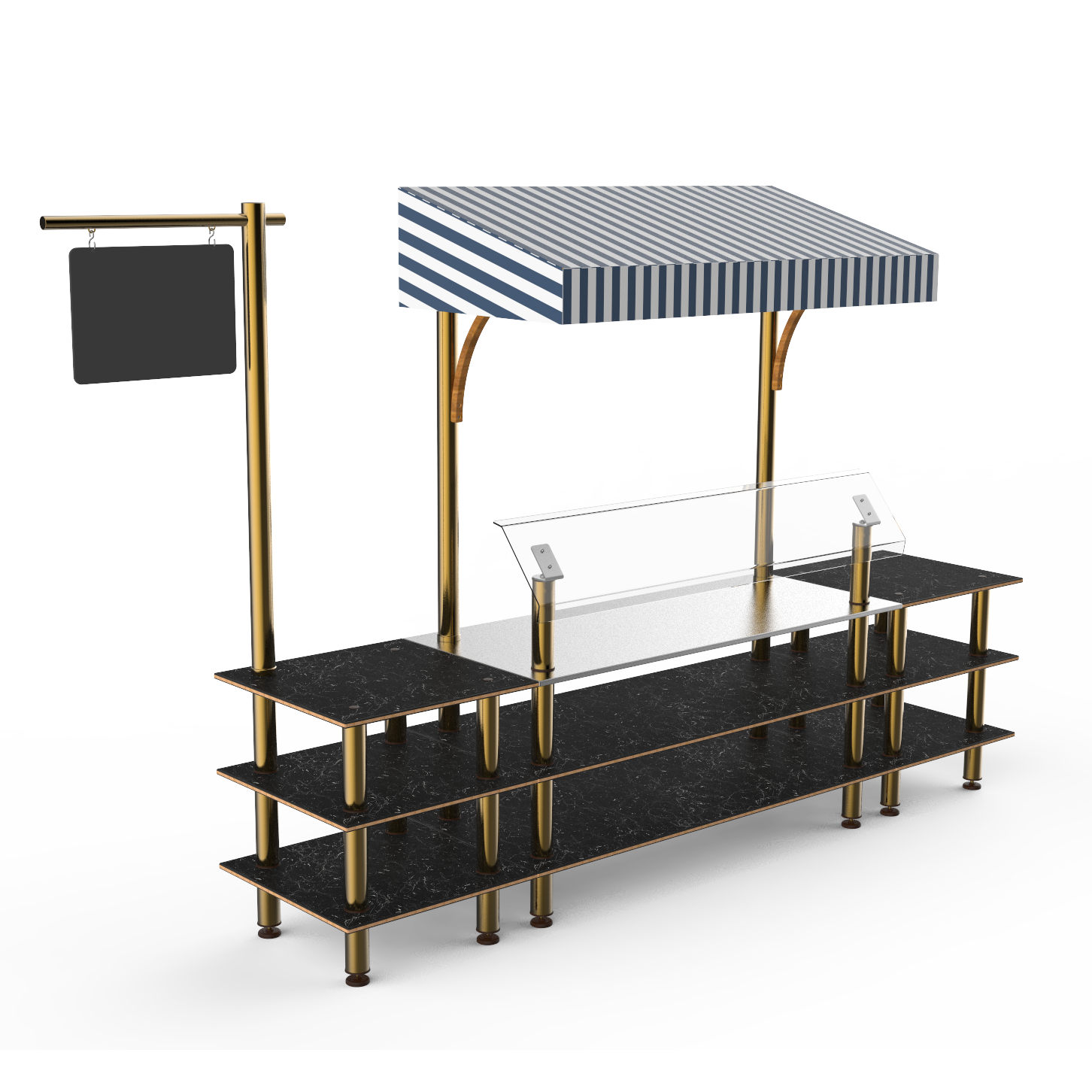 Classic Canopy Station L 130.0" W 33.0" Modular