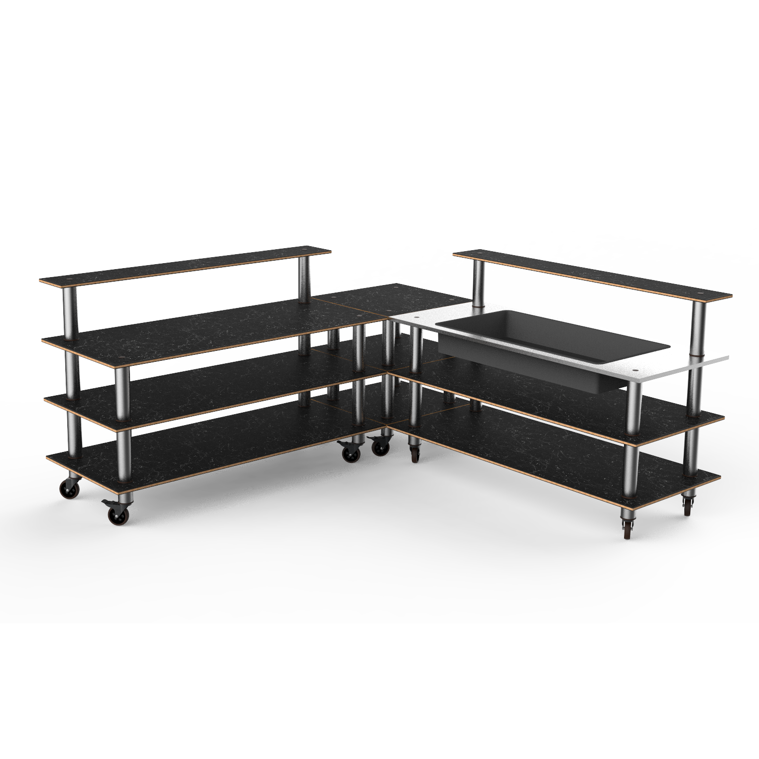 Cooling Corner Station L 100.5" W 100.5" Modular