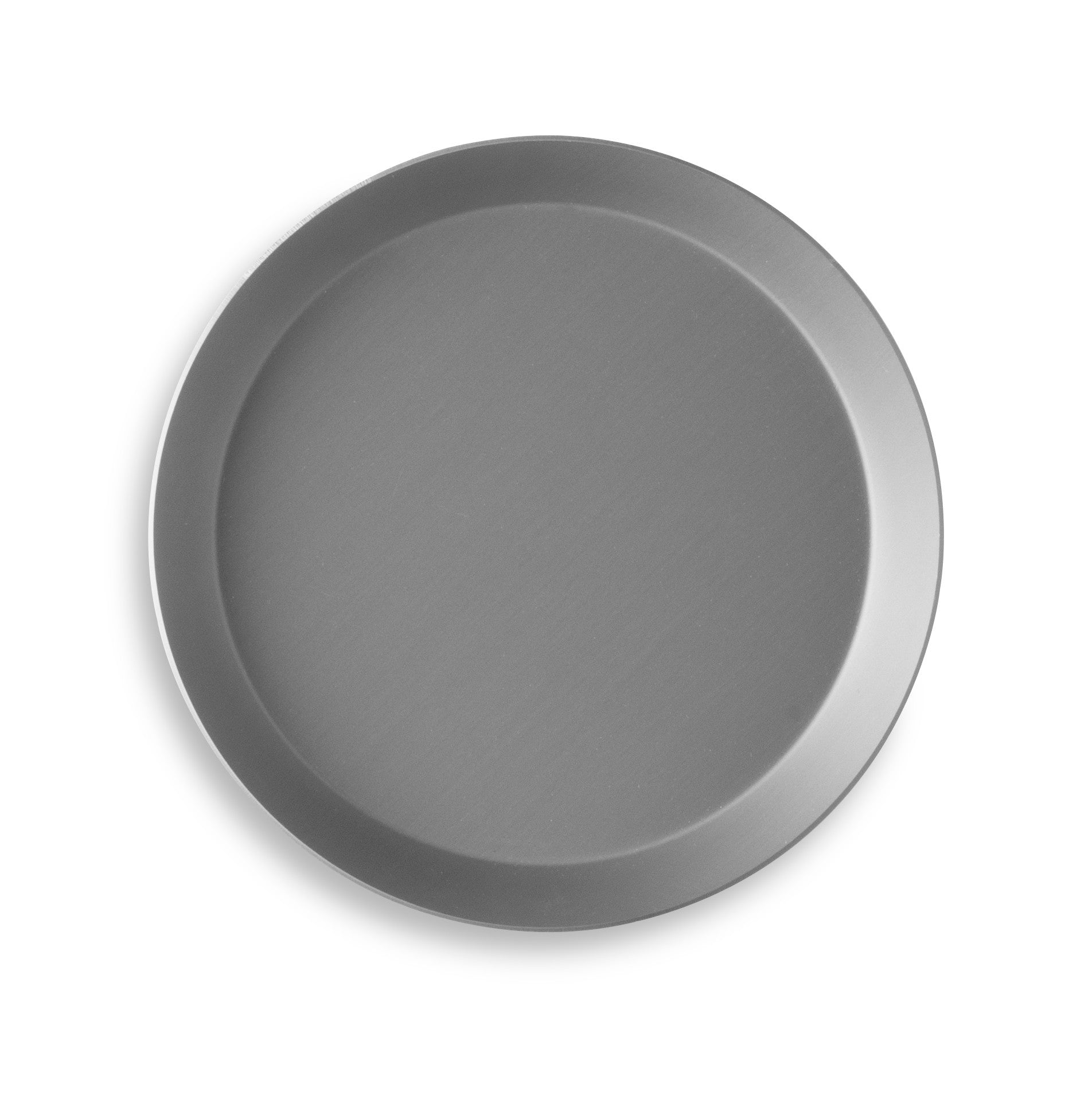 9" Solid Press Cut Pizza Pan with Hard Coat Anodized Finish