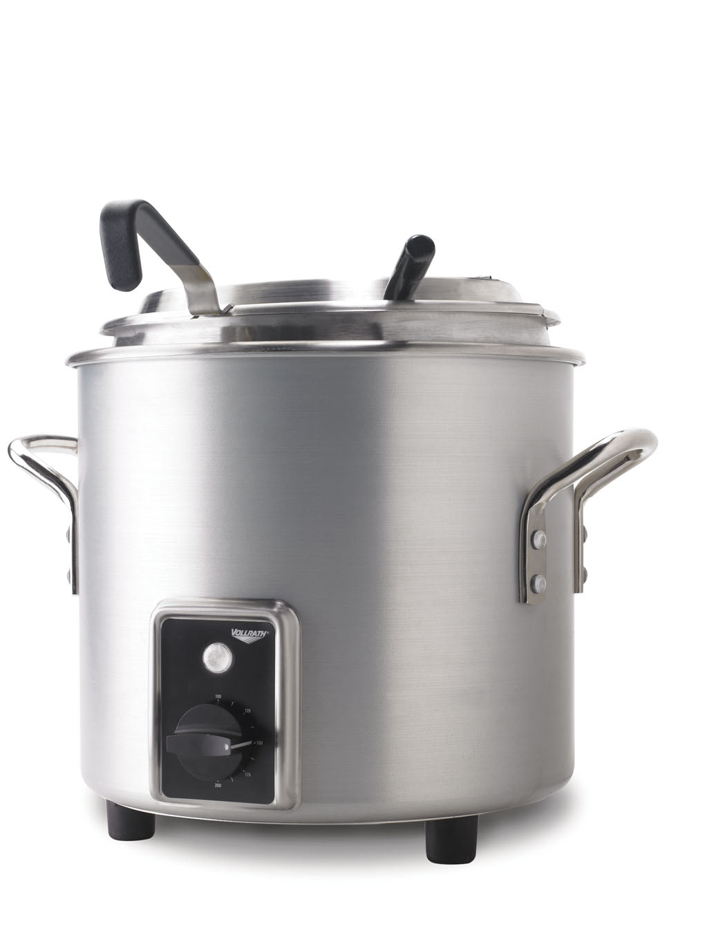 11-quart 230-volt retro stockpot rethermalizer in natural finish with UK plug