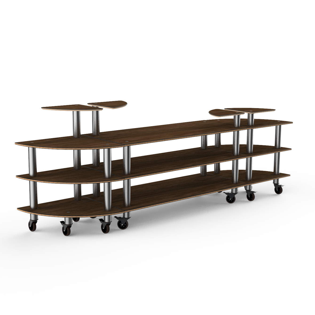 Classic Curved Buffet Station L 130.0" W 29.5" Modular