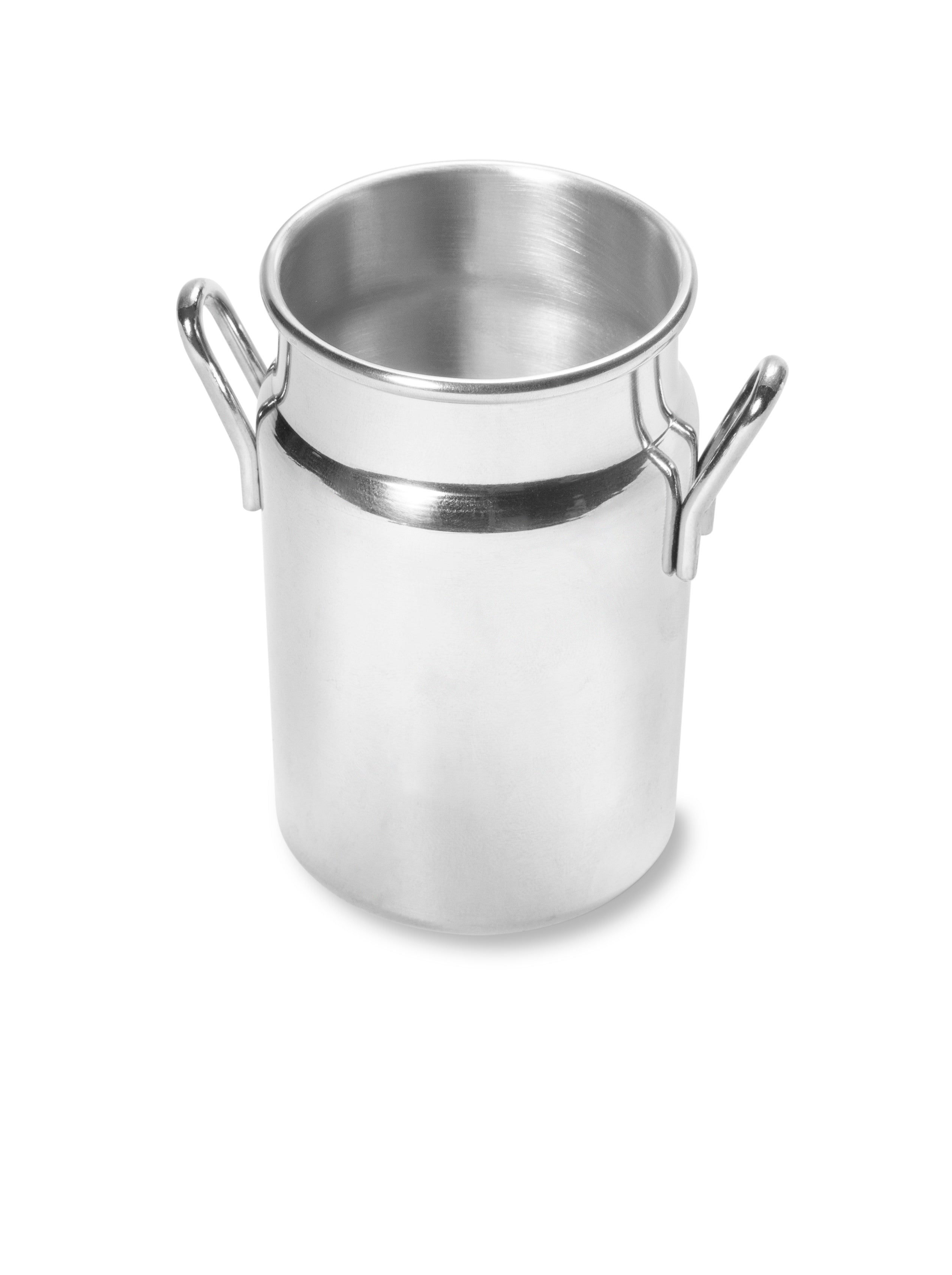 4 9/10 oz. Mini Stainless Steel Milk Can