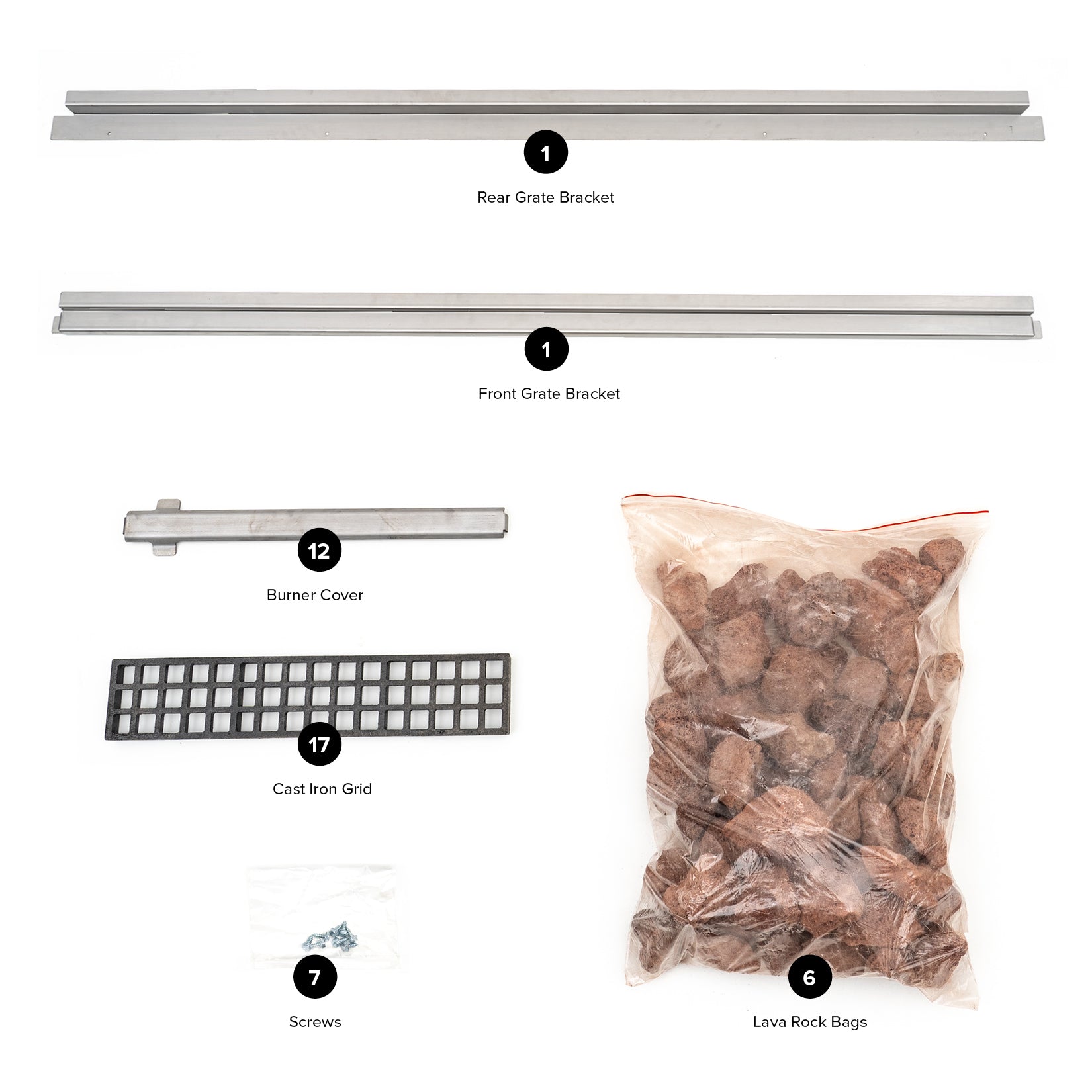 Lava Rock Kit For The 72-Inch Heavy Duty Gas Radiant Charbroiler