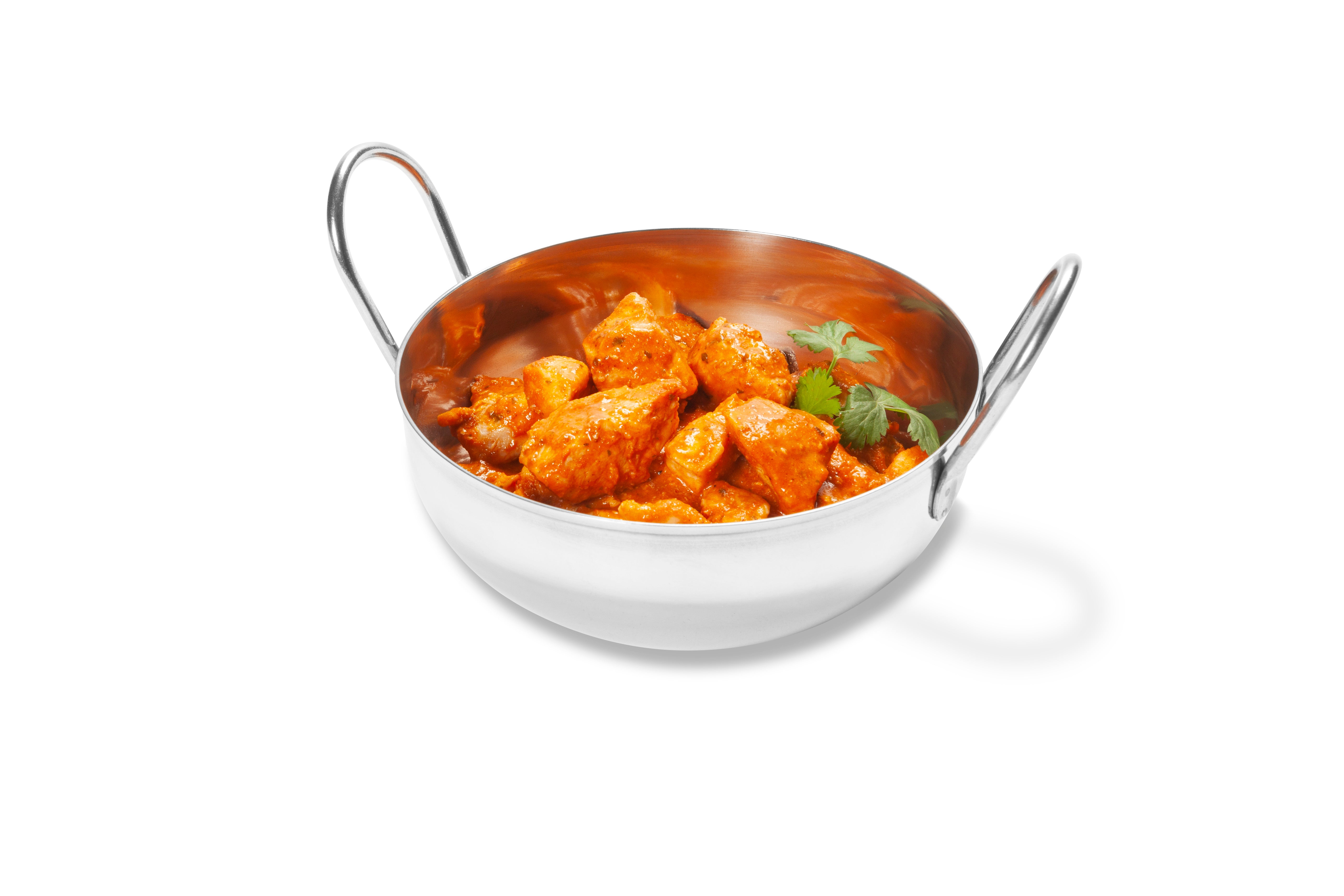 9 oz. Shallow Stainless Steel Balti Dish
