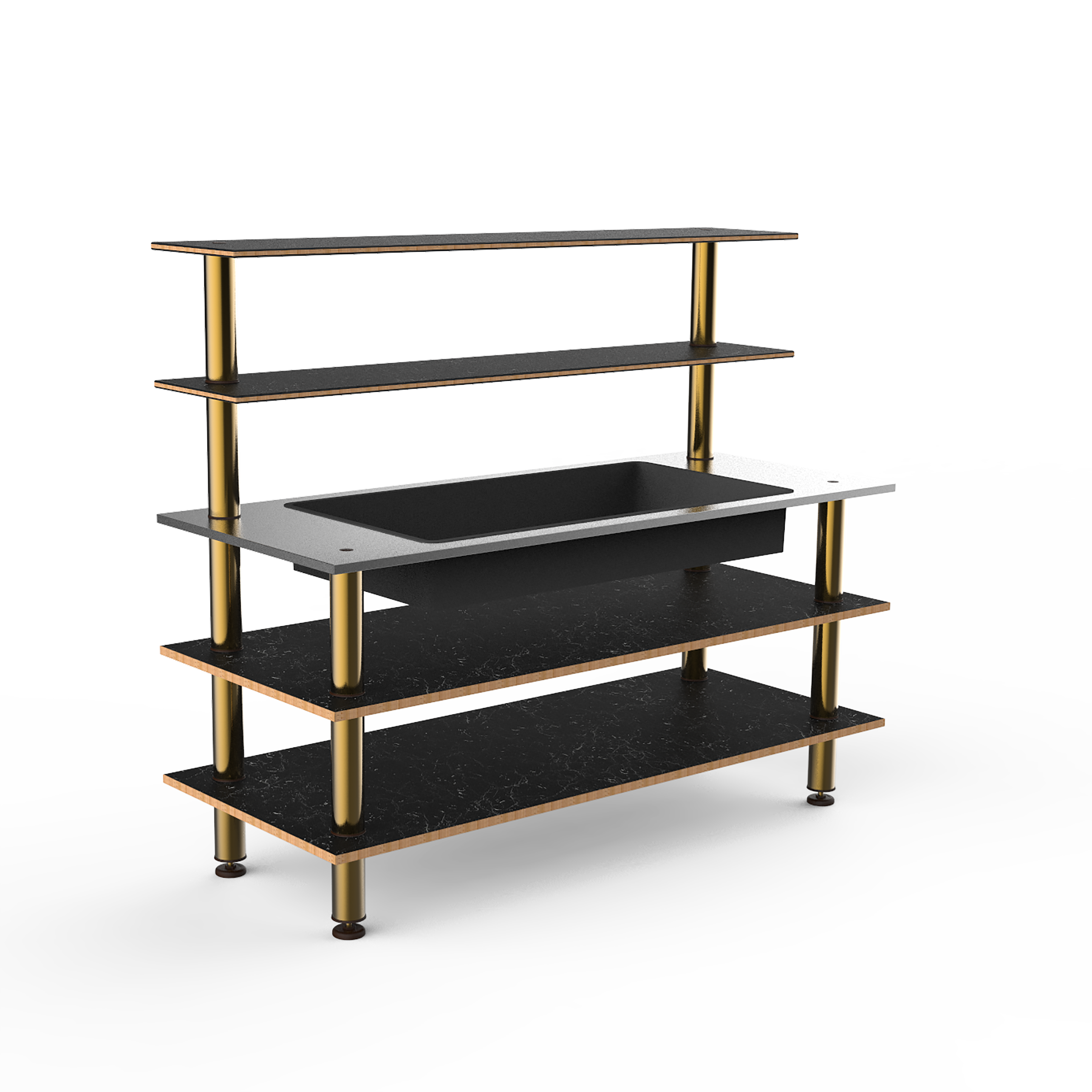 Pro Back Bar Station L 71.0" W 29.5" Modular
