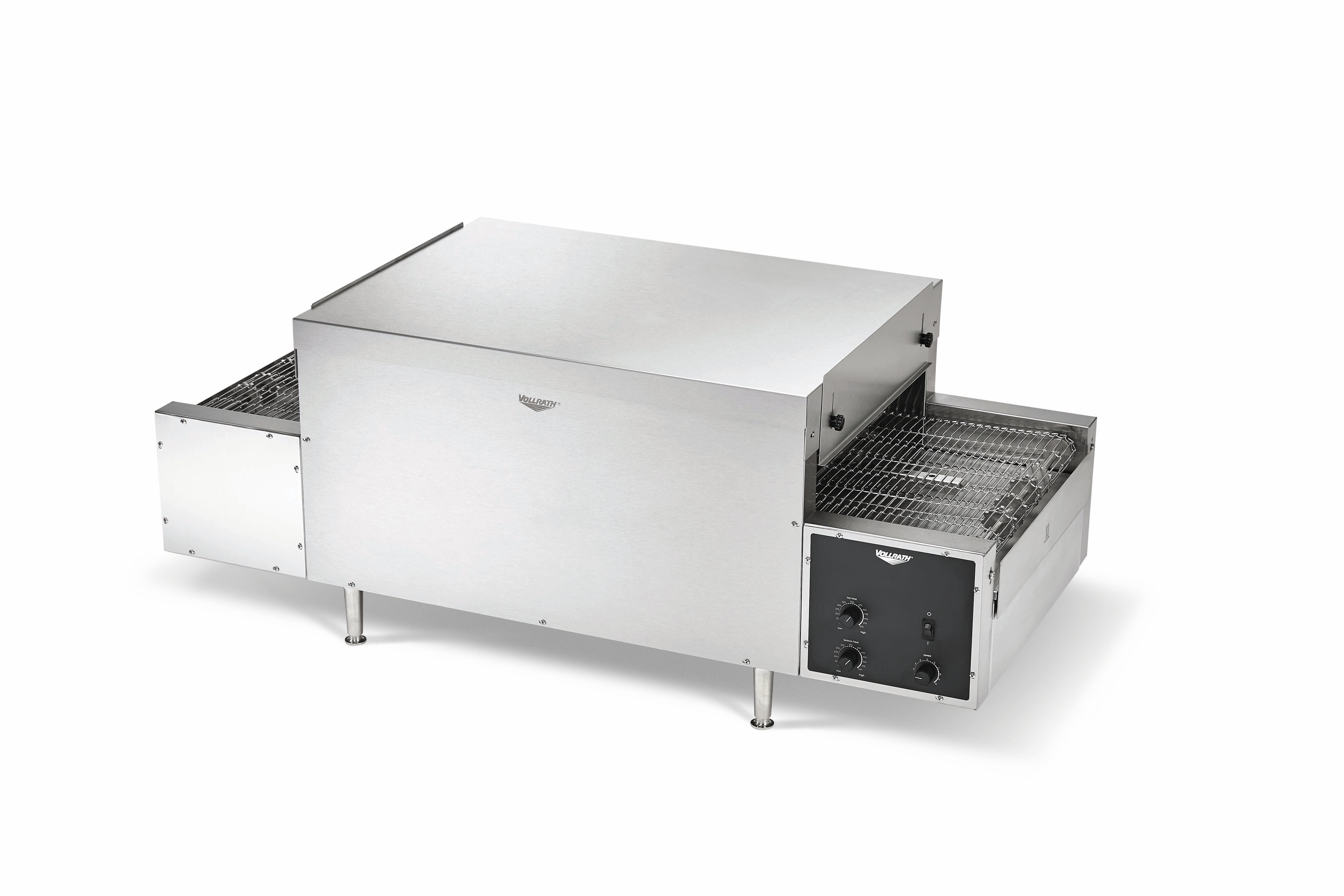 14-inch 220-volt conveyor pizza oven with left-to-right operation