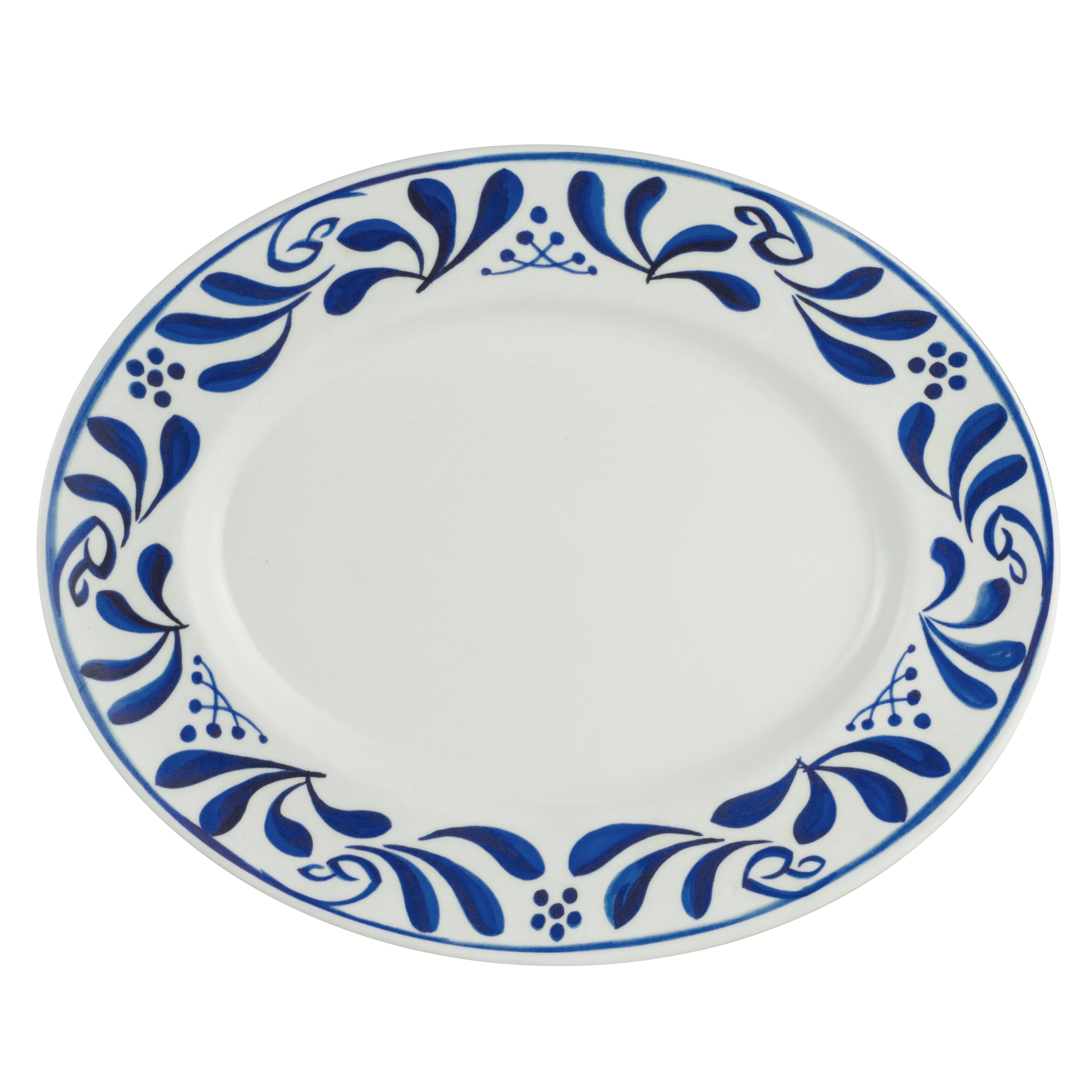 Oval Plate 9.0" Dia. L 11.0" W 9.0" Viva