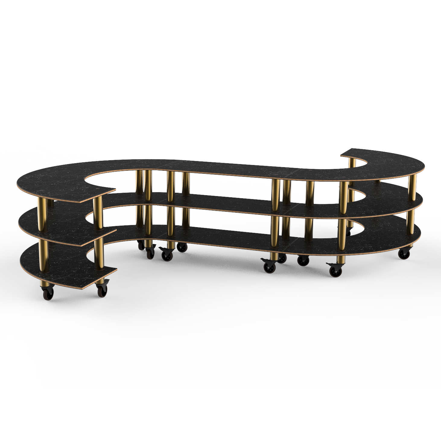 Medium S Buffet Station L 129.0" W 141.0" Modular