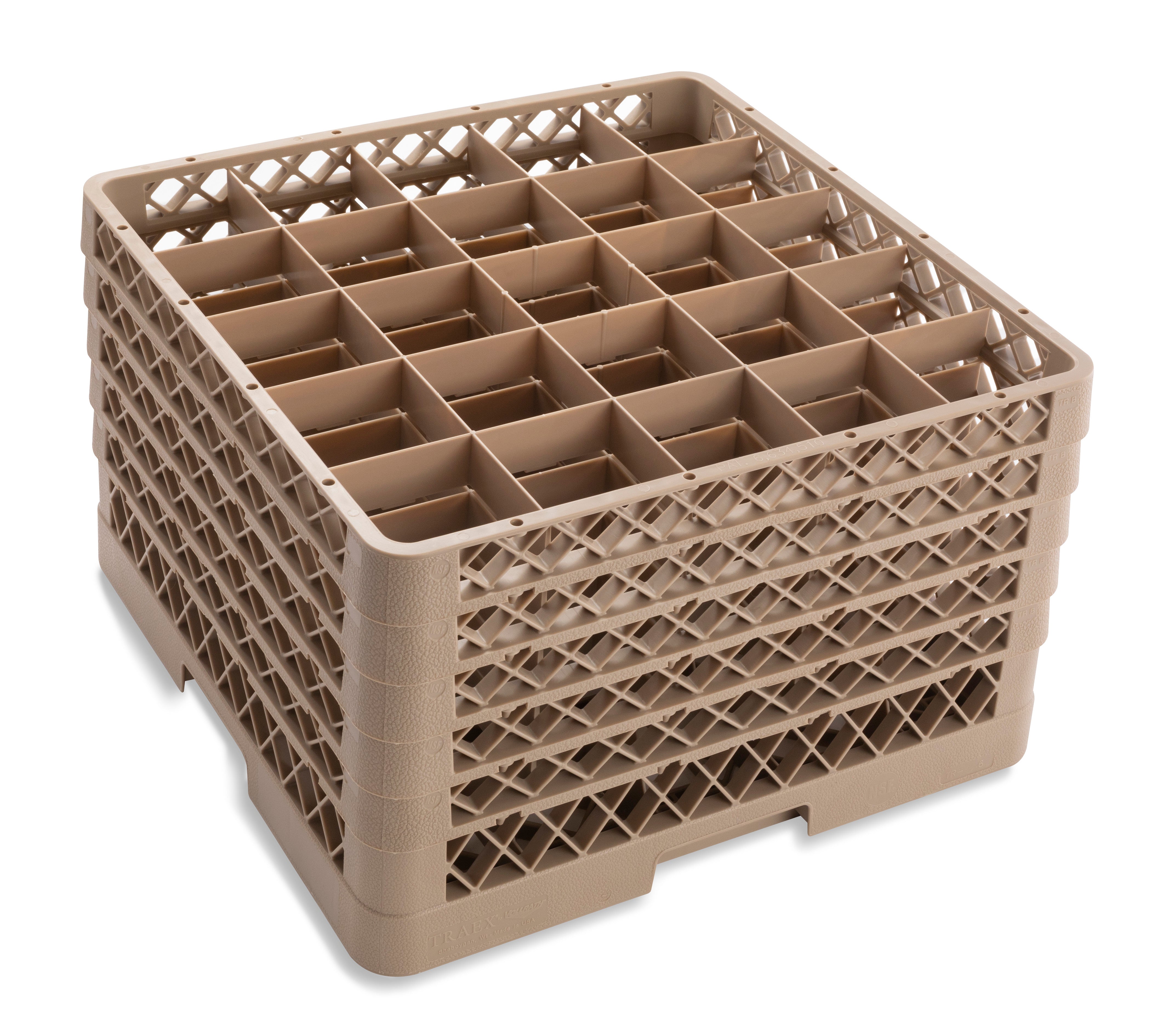 Traex® full-size square 25 compartment rack