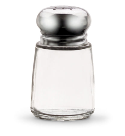 Traex® Dripcut™ traditional glass salt and pepper shaker with stainless steel top