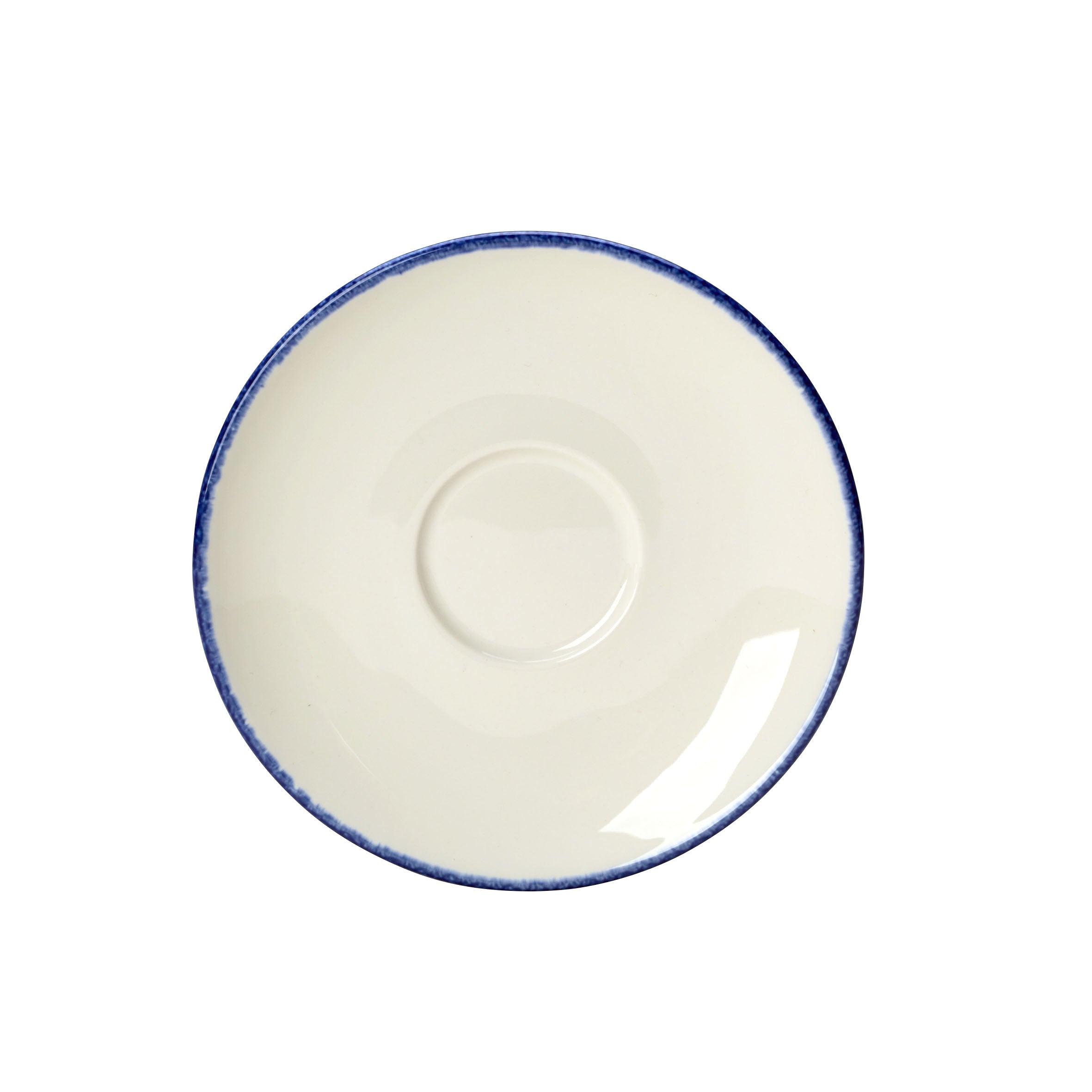 Liv Saucer 6.0" Dia. L 6.0" W 6.0" Blue Dapple