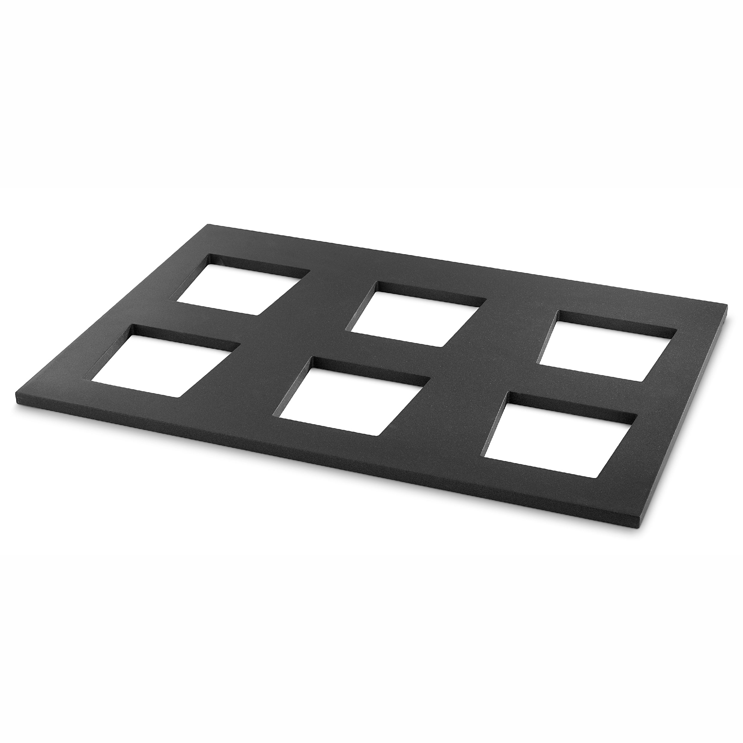 Cubic Display Shelves and Crossbars - Wood Display Template for 6 Bowls
