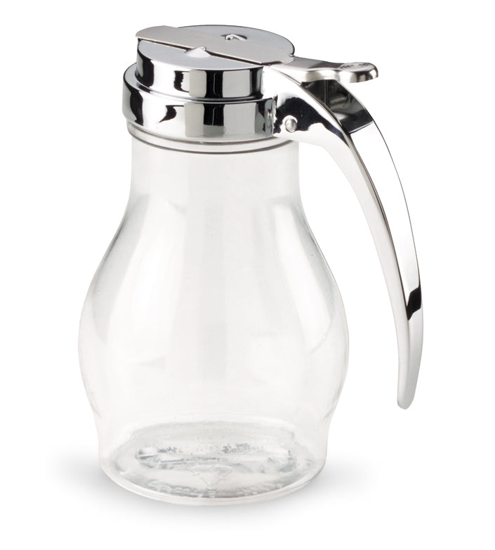 16-ounce plastic serving jar with chrome-plated top