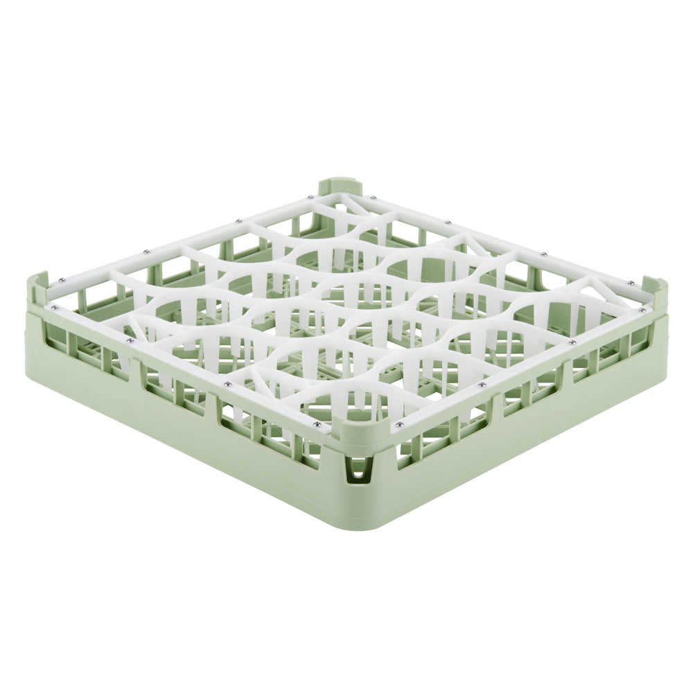 Signature Lemon Drop™ 20 compartment rack with short-plus height in Light Green