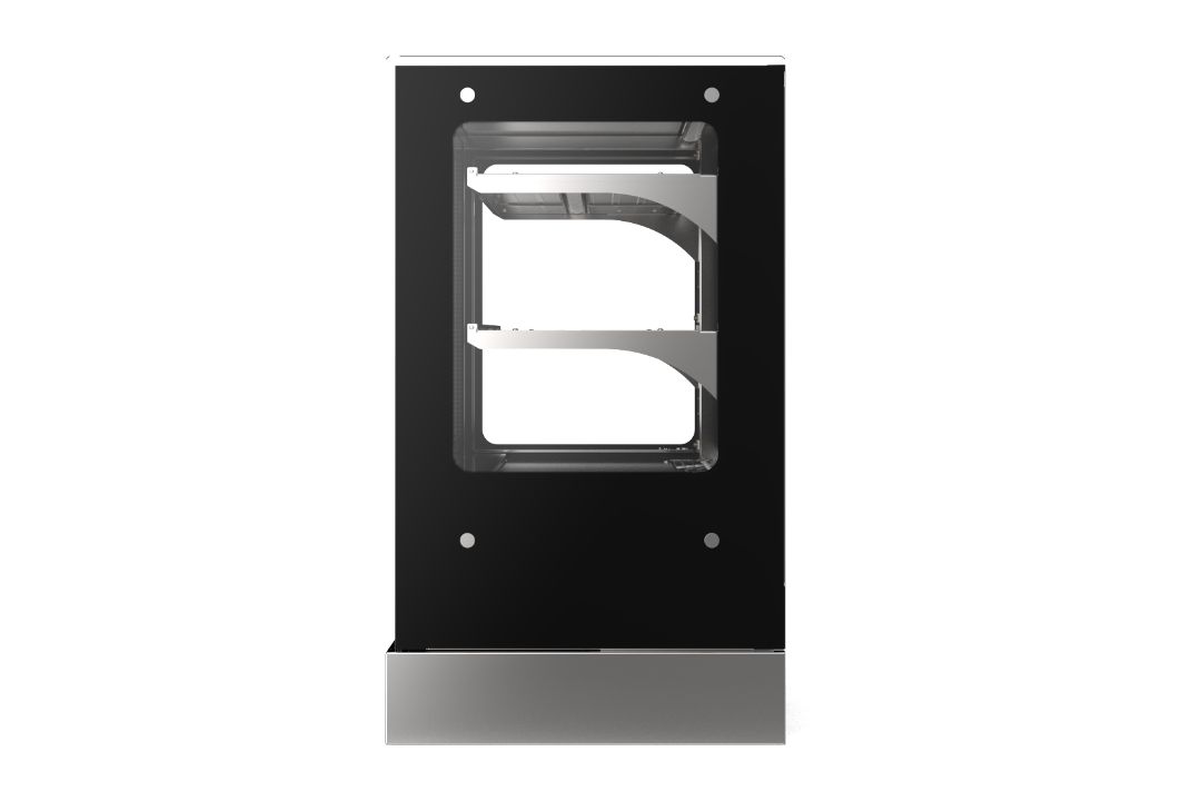 60-Inch-Wide 120-Volt Cubed-Glass Countertop Refrigerated Deli Display Case with Self-Serve and Rear Access