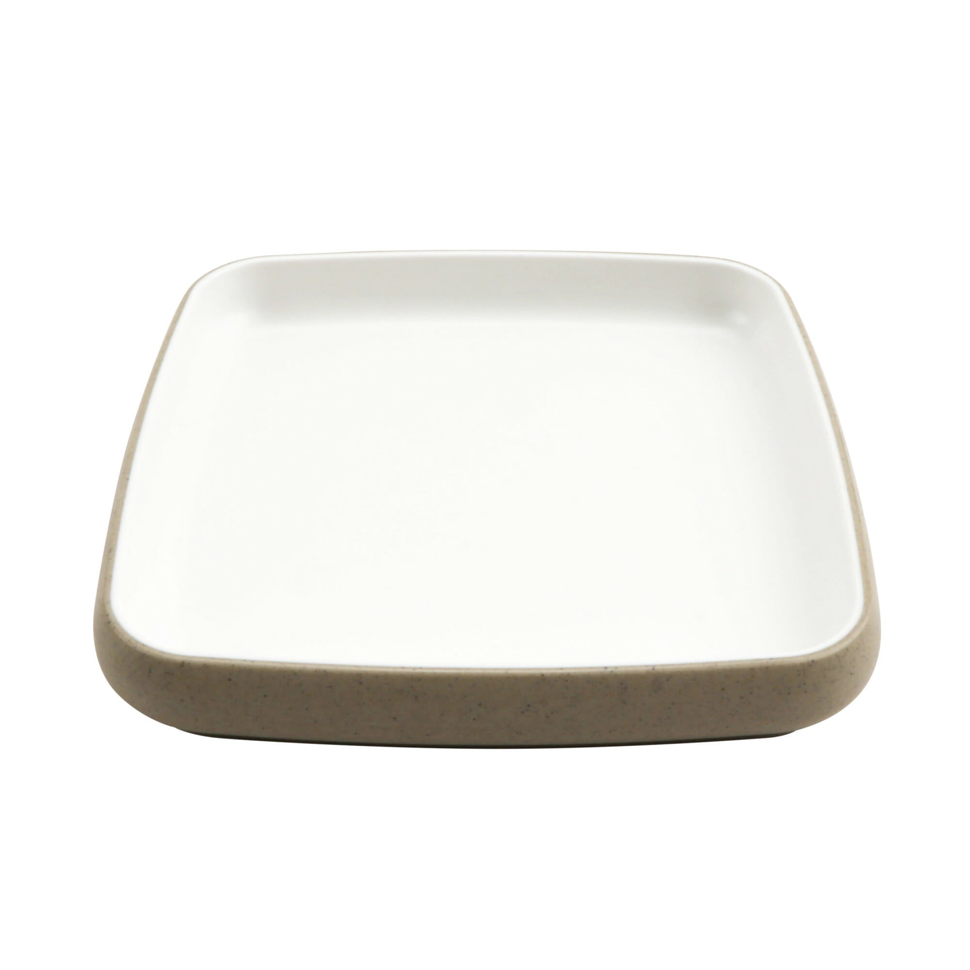 Cheforward Hatch 6.5" Square Melamine Plate, Touch of Honey/Sandstone