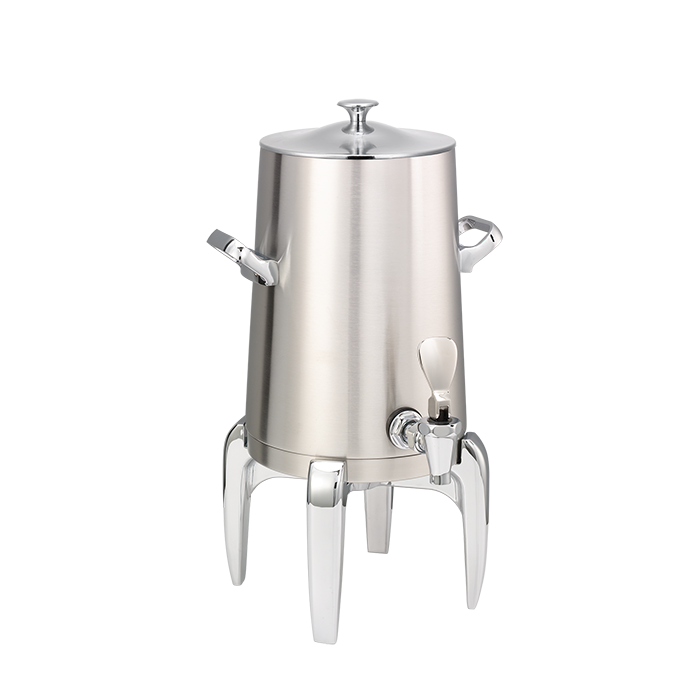 Flame Free™ Thermo-Urn™ 1.5-Gallon Vacuum Insulated Urn with Modern Legs and Classic Lid in Brushed Stainless