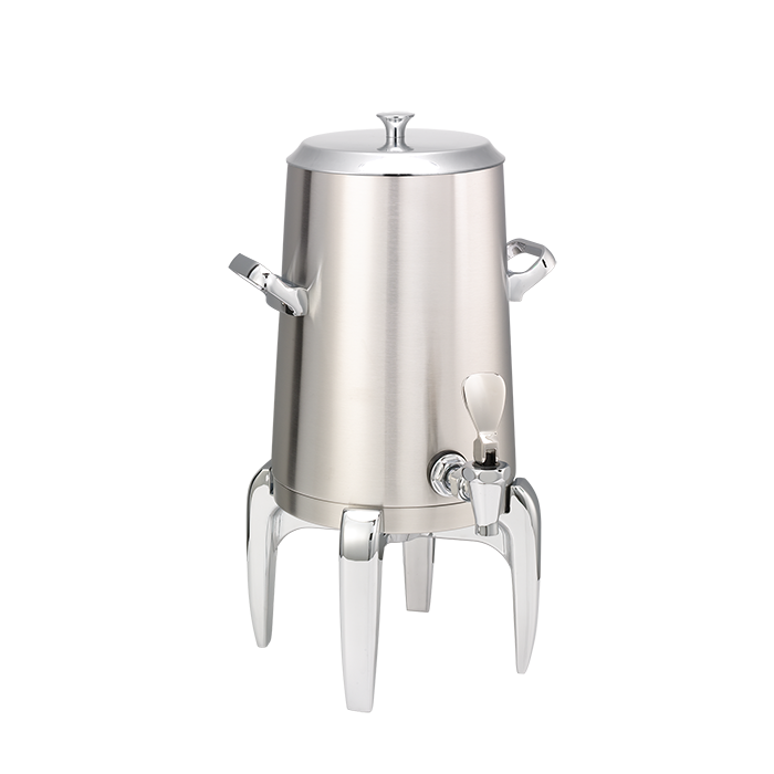 Flame Free™ Thermo-Urn™ 1.5-Gallon Vacuum Insulated Urn with Modern Legs and Flat Lid in Brushed Stainless
