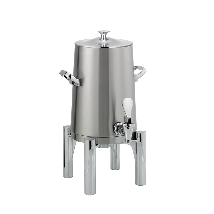 Flame Free™ Thermo-Urn™ 1.5-Gallon Vacuum Insulated Urn with Round Legs and Classic Lid in Brushed Stainless
