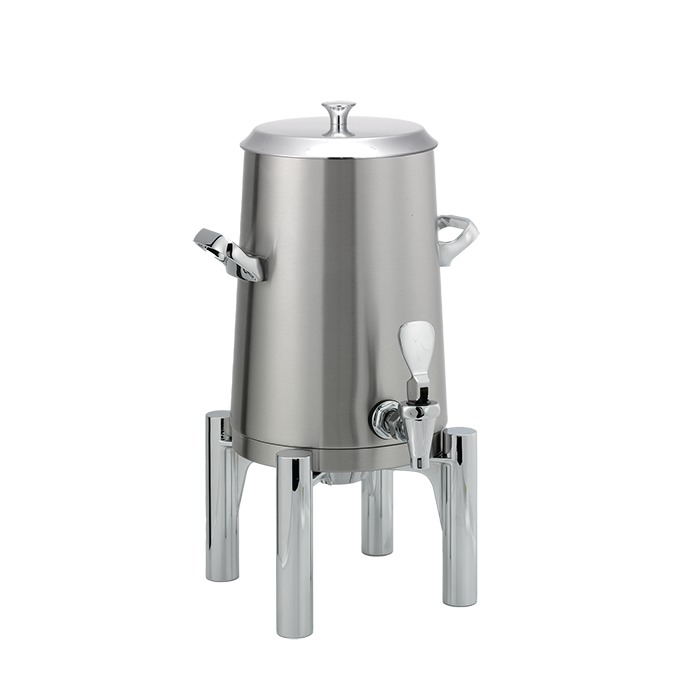 Flame Free™ Thermo-Urn™ 1.5-Gallon Vacuum Insulated Urn with Round Legs and Flat Lid in Brushed Stainless
