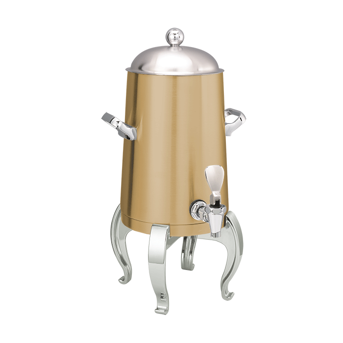 Flame Free™ Thermo-Urn™ 1.5-Gallon Vacuum Insulated Urn with Regal Legs and Domed Lid in Vintage Gold