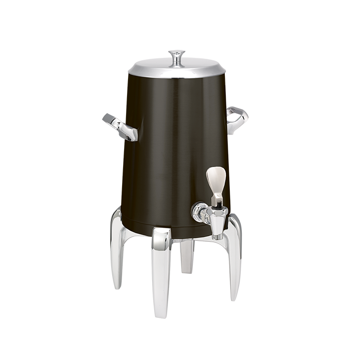 Flame Free™ Thermo-Urn™ 1.5-Gallon Vacuum Insulated Urn with Modern Legs and Flat Lid in Black Onyx