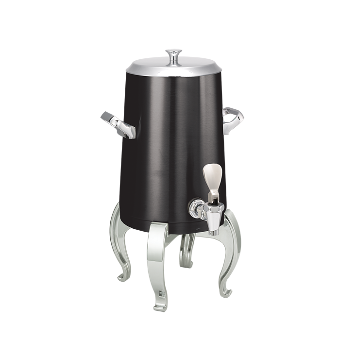 Flame Free™ Thermo-Urn™ 1.5-Gallon Vacuum Insulated Urn with Regal Legs and Flat Lid in Black Onyx