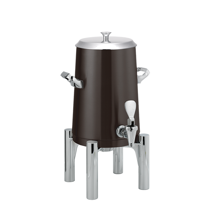 Flame Free™ Thermo-Urn™ 1.5-Gallon Vacuum Insulated Urn with Round Legs and Flat Lid in Black Onyx