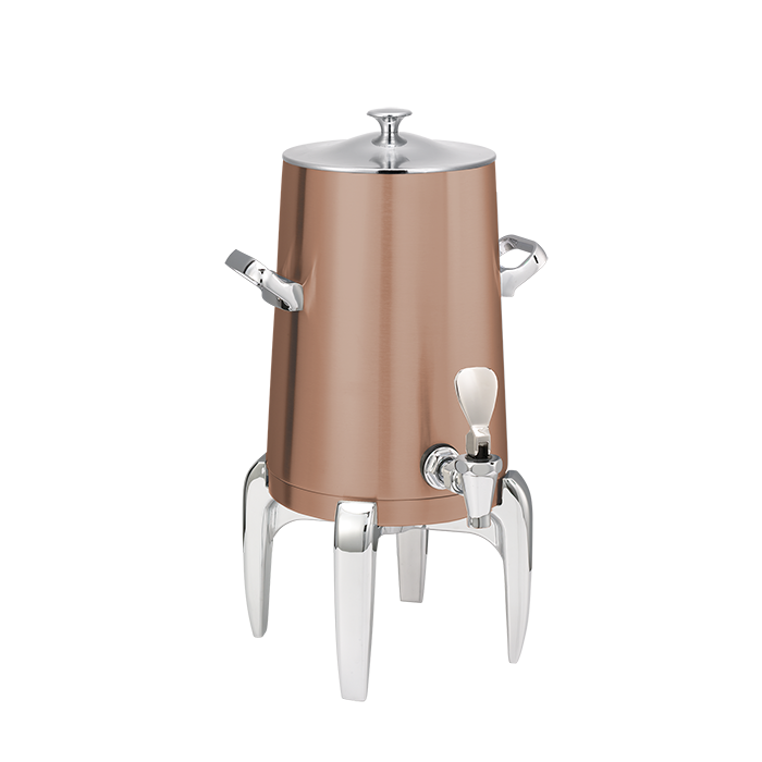 Flame Free™ Thermo-Urn™ 1.5-Gallon Vacuum Insulated Urn with Modern Legs and Classic Lid in Rose Gold