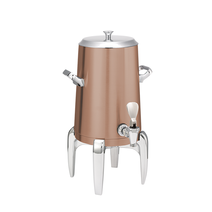 Flame Free™ Thermo-Urn™ 1.5-Gallon Vacuum Insulated Urn with Modern Legs and Flat Lid in Rose Gold