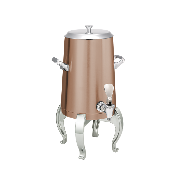 Flame Free™ Thermo-Urn™ 1.5-Gallon Vacuum Insulated Urn with Regal Legs and Flat Lid in Rose Gold