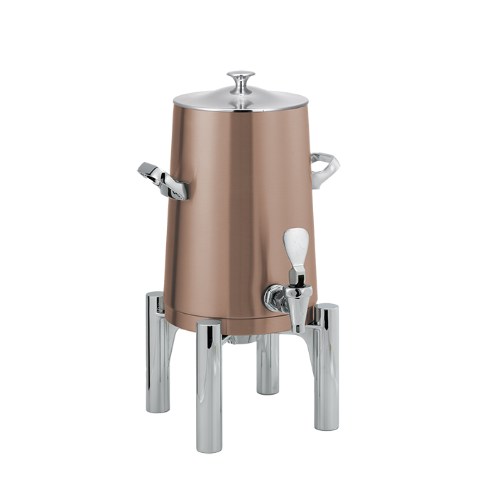 Flame Free™ Thermo-Urn™ 1.5-Gallon Vacuum Insulated Urn with Round Legs and Classic Lid in Rose Gold
