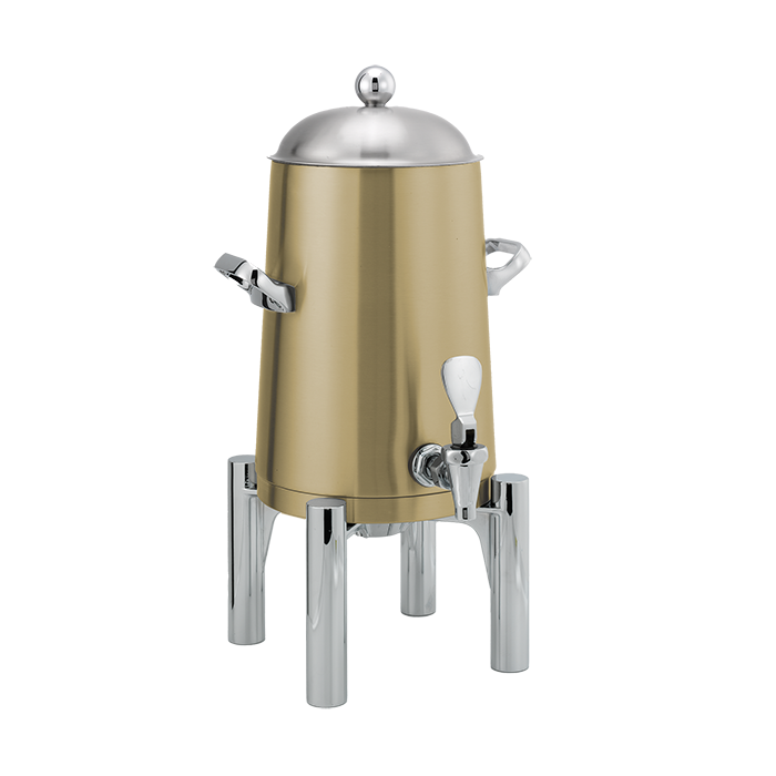 Flame Free™ Thermo-Urn™ 1.5-Gallon Vacuum Insulated Urn with Round Legs and Domed Lid in Vintage Gold
