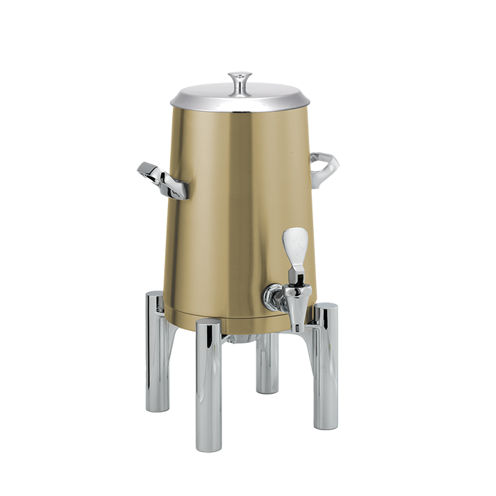 Flame Free™ Thermo-Urn™ 1.5-Gallon Vacuum Insulated Urn with Round Legs and Flat Lid in Vintage Gold