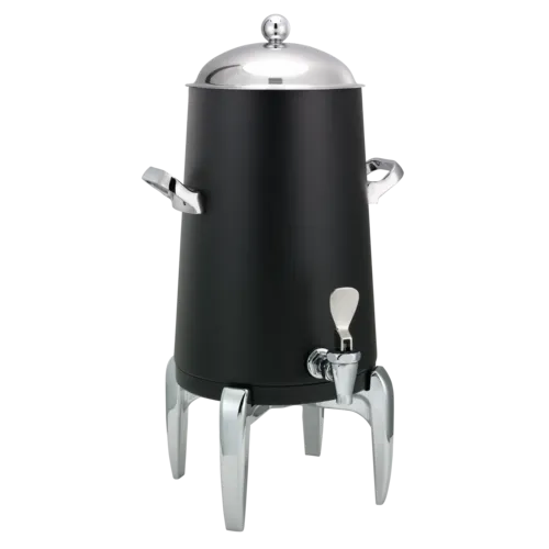 Flame Free™ Thermo-Urn™ 3-Gallon Vacuum Insulated Urn with Modern Legs and Domed Lid in Black Powdercoat