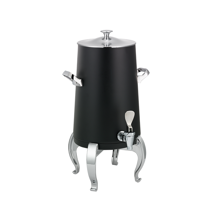 Flame Free™ Thermo-Urn™ 3-Gallon Vacuum Insulated Urn with Regal Legs and Classic Lid in Black Powdercoat