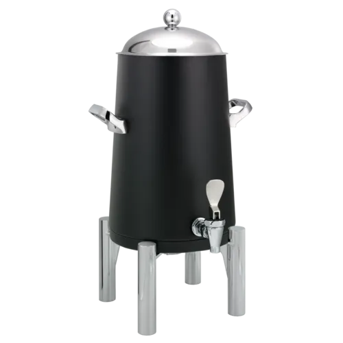 Flame Free™ Thermo-Urn™ 3-Gallon Vacuum Insulated Urn with Round Legs and Domed Lid in Black Powdercoat