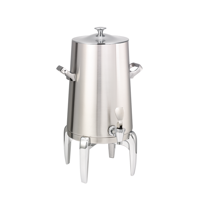 Flame Free™ Thermo-Urn™ 3-Gallon Vacuum Insulated Urn with Modern Legs and Classic Lid in Brushed Stainless