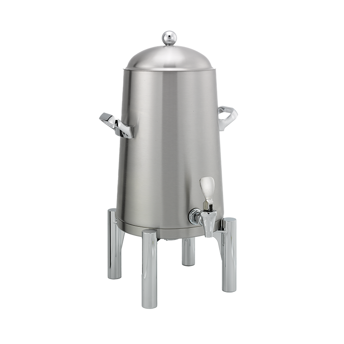 Flame Free™ Thermo-Urn™ 3-Gallon Vacuum Insulated Urn with Round Legs and Domed Lid in Brushed Stainless