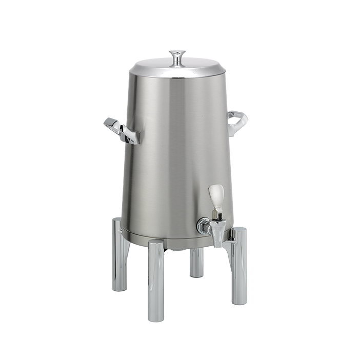 Flame Free™ Thermo-Urn™ 3-Gallon Vacuum Insulated Urn with Round Legs and Flat Lid in Brushed Stainless