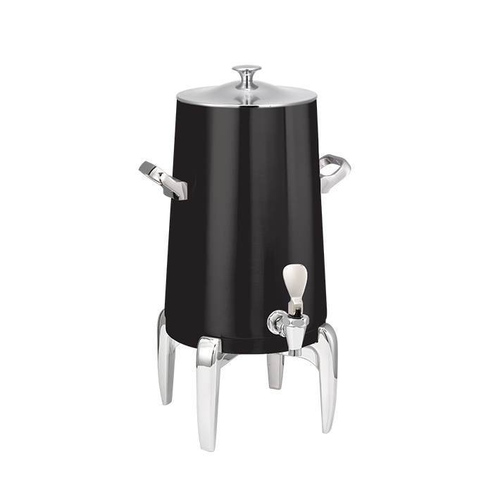Flame Free™ Thermo-Urn™ 3-Gallon Vacuum Insulated Urn with Modern Legs and Classic Lid in Black Onyx