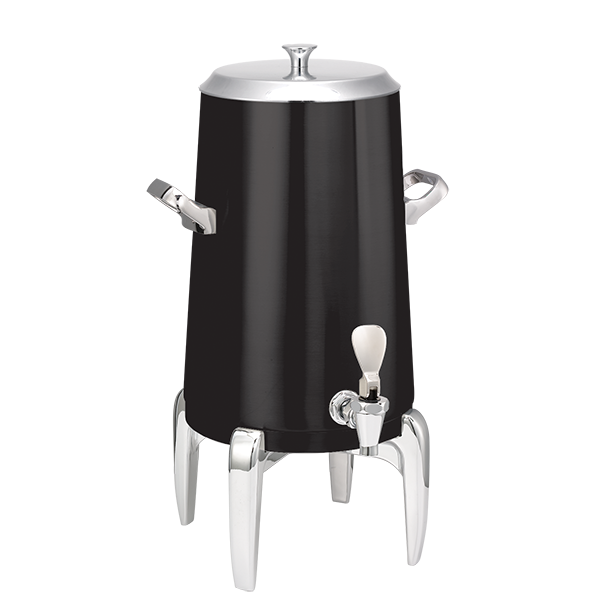 Flame Free™ Thermo-Urn™ 3-Gallon Vacuum Insulated Urn with Modern Legs and Flat Lid in Black Onyx