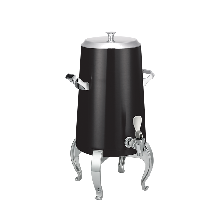 Flame Free™ Thermo-Urn™ 3-Gallon Vacuum Insulated Urn with Regal Legs and Flat Lid in Black Onyx