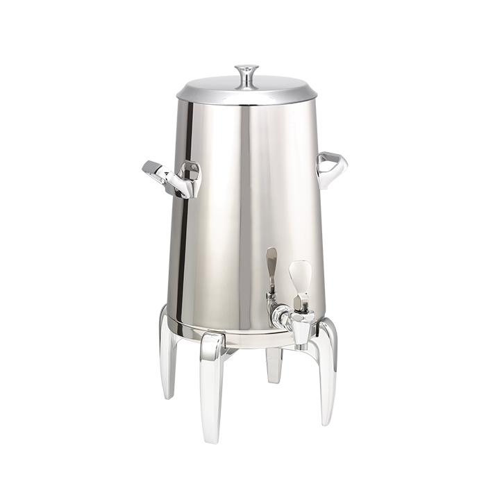 Flame Free™ Thermo-Urn™ 3-Gallon Vacuum Insulated Urn with Modern Legs and Flat Lid in Polished Stainless