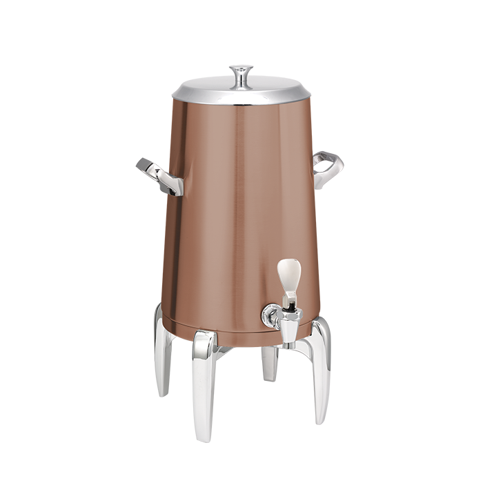Flame Free™ Thermo-Urn™ 3-Gallon Vacuum Insulated Urn with Modern Legs and Flat Lid in Rose Gold