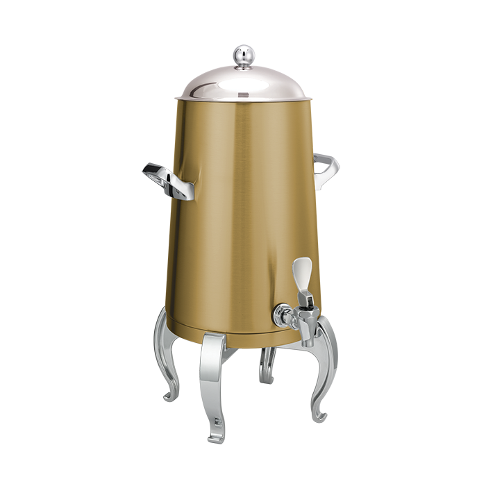 Flame Free™ Thermo-Urn™ 3-Gallon Vacuum Insulated Urn with Regal Legs and Domed Lid in Vintage Gold